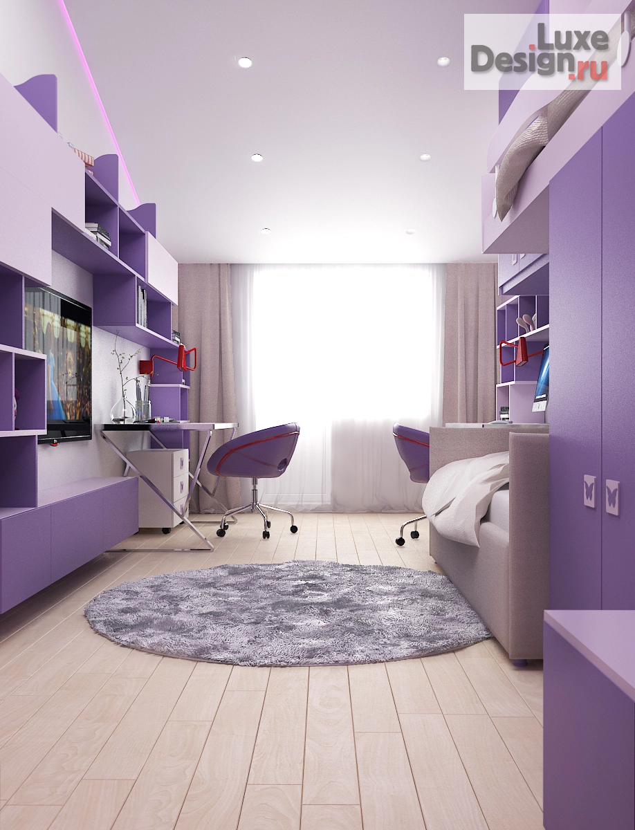 Дизайн интерьера детской "Детская девочки" (фото 4)