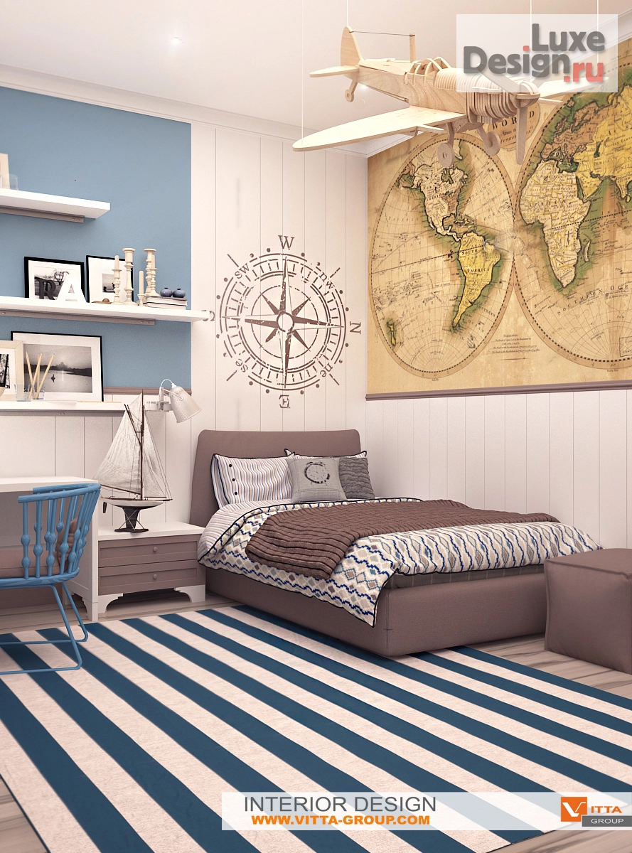 Дизайн интерьера детской "Вилла Аврора: детская комната" (фото 1)