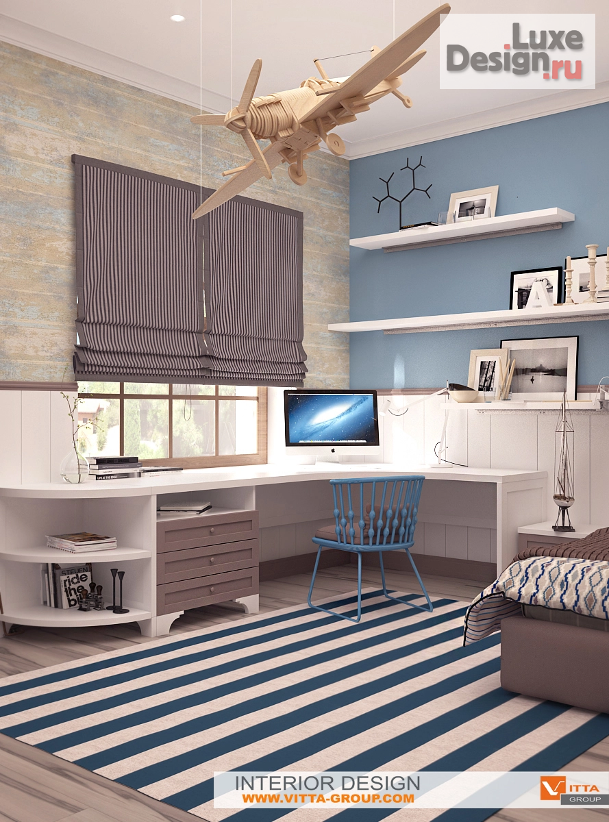 Дизайн интерьера детской "Вилла Аврора: детская комната" (фото 2)