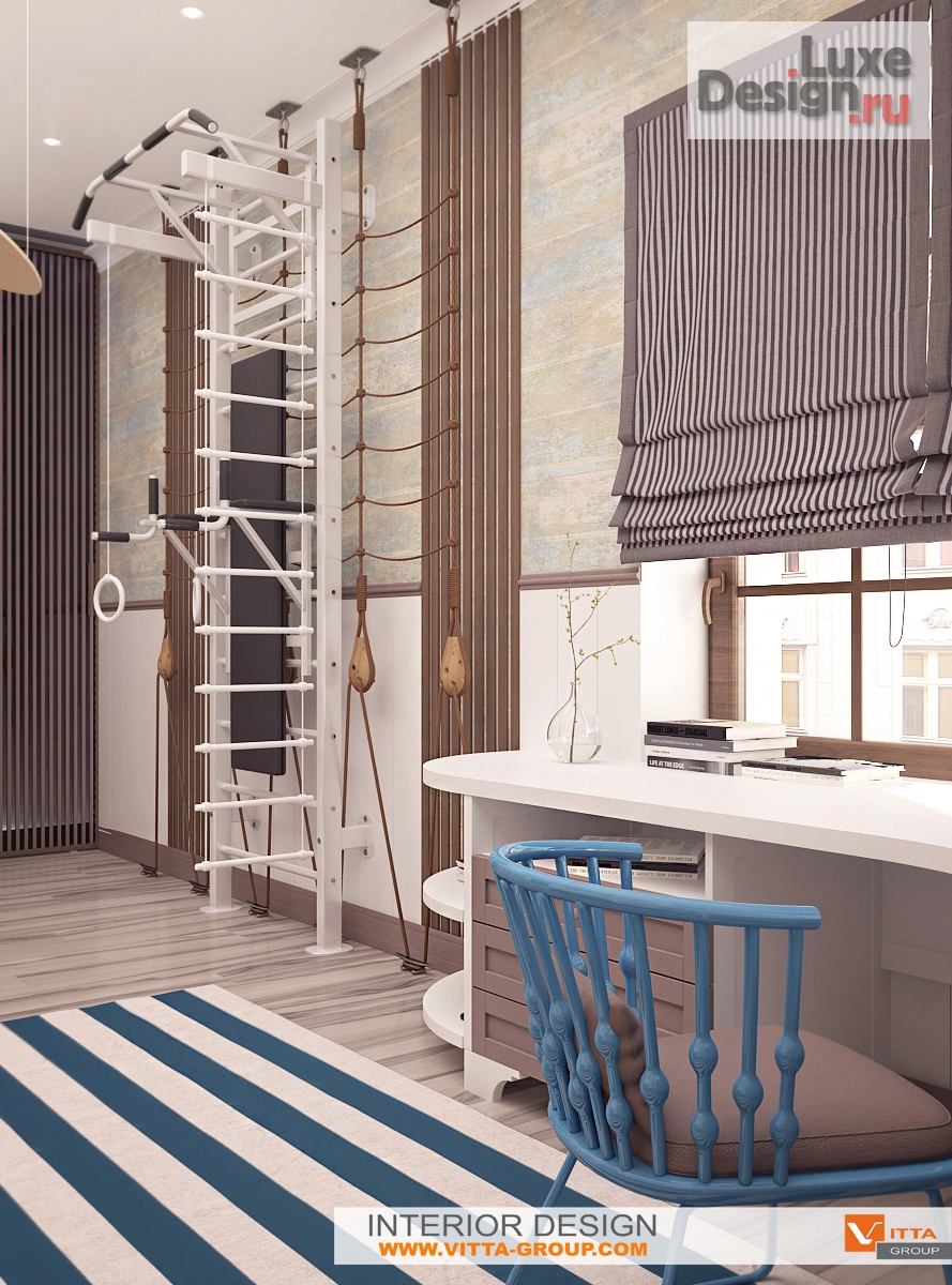 Дизайн интерьера детской "Вилла Аврора: детская комната" (фото 3)