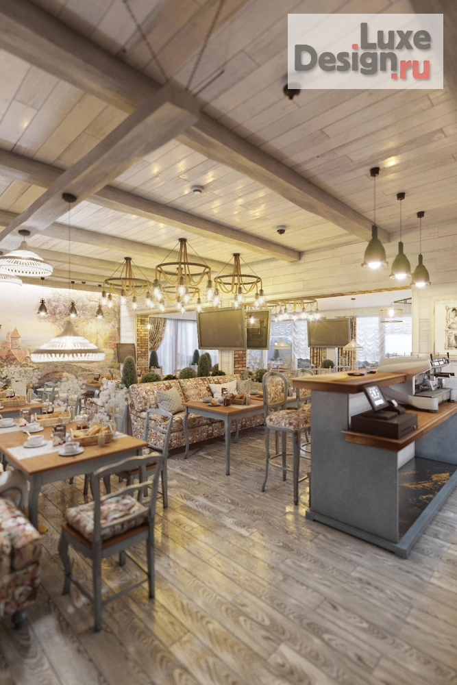 Дизайн интерьера кафе "Кафе в стиле прованс" (фото 2)