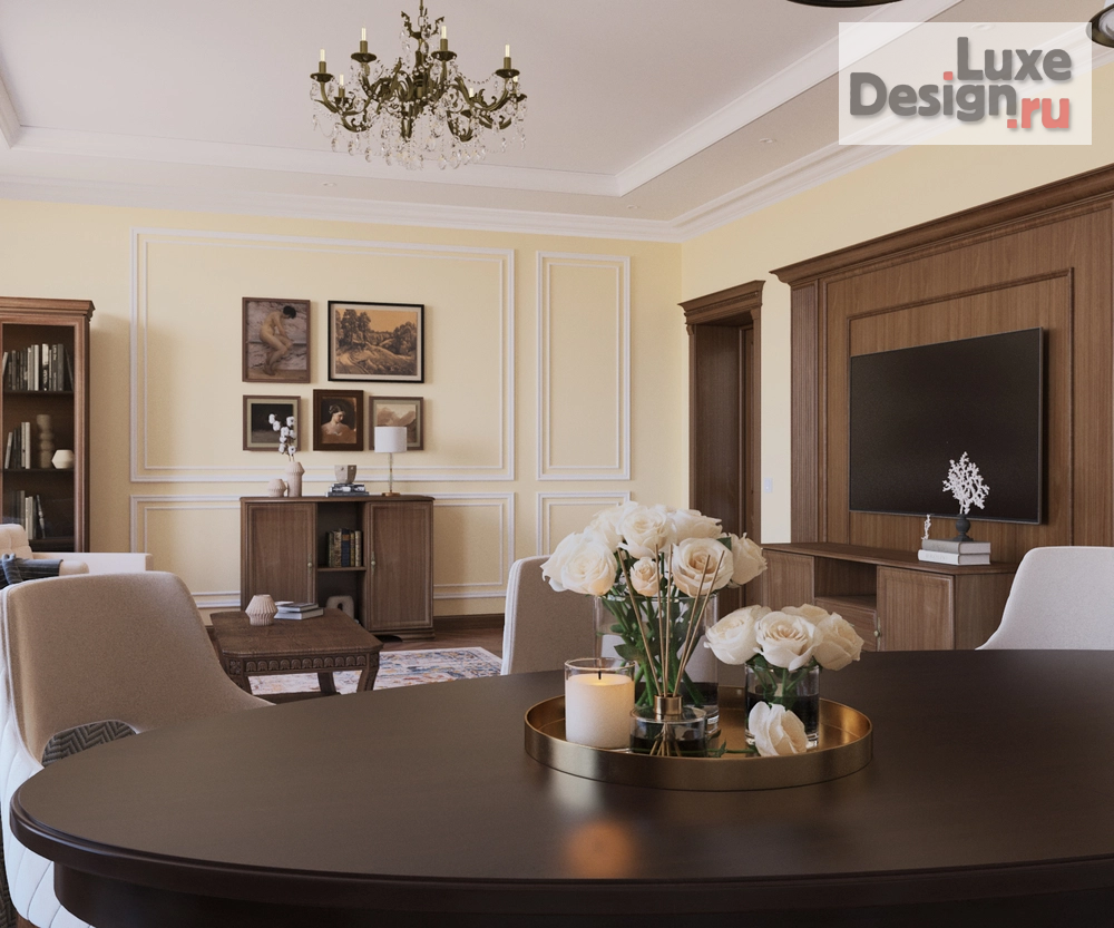 Дизайн интерьера комнаты "Гостиная Американский стиль" (фото 2)