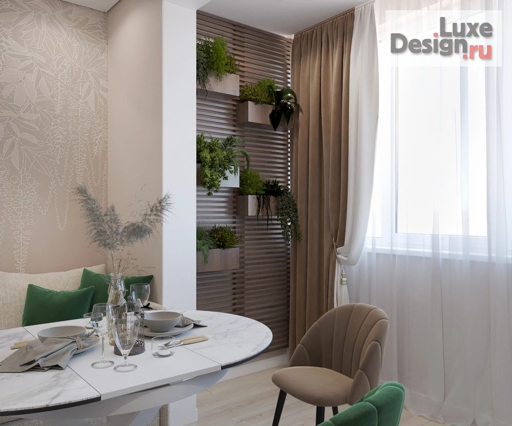 Дизайн интерьера однокомнатной квартиры "ЖК Мраморный г.Симферополь" (фото 11)