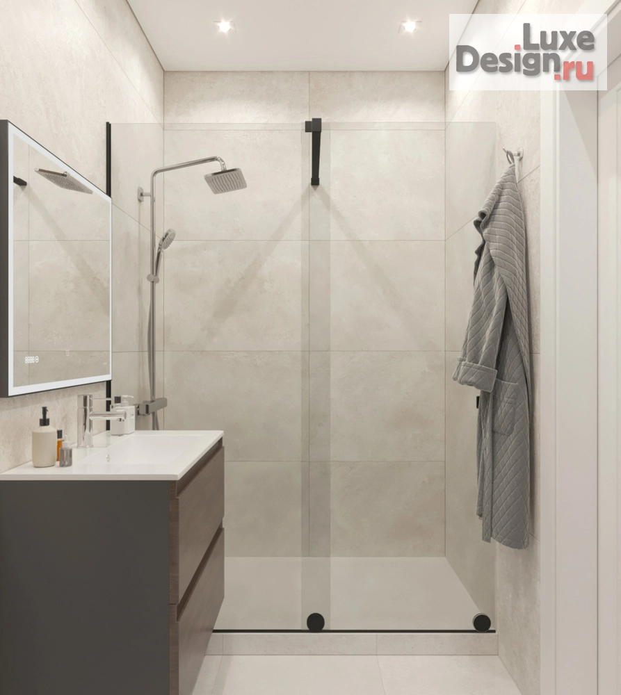 Дизайн интерьера однокомнатной квартиры "ЖК Мраморный г.Симферополь" (фото 14)