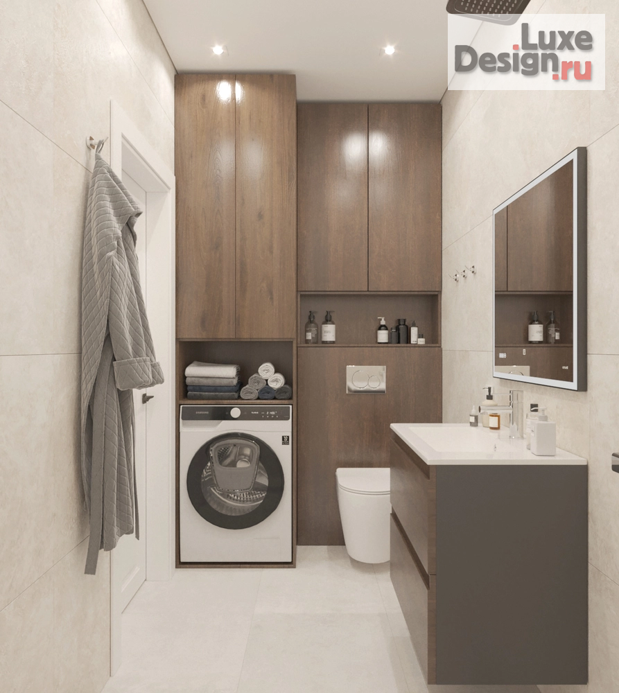 Дизайн интерьера однокомнатной квартиры "ЖК Мраморный г.Симферополь" (фото 15)