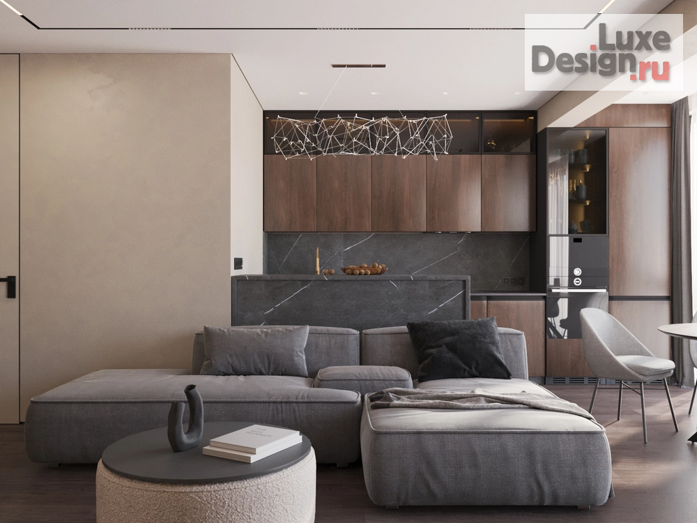 Дизайн интерьера двухкомнатной квартиры "2-х комн. квартира студия" (фото 2)