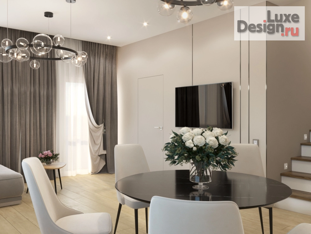 Дизайн интерьера гостиной "ДПИ г.Симферополь ул. Морозова" (фото 4)