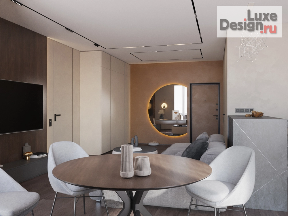 Дизайн интерьера двухкомнатной квартиры "2-х комн. квартира студия" (фото 5)