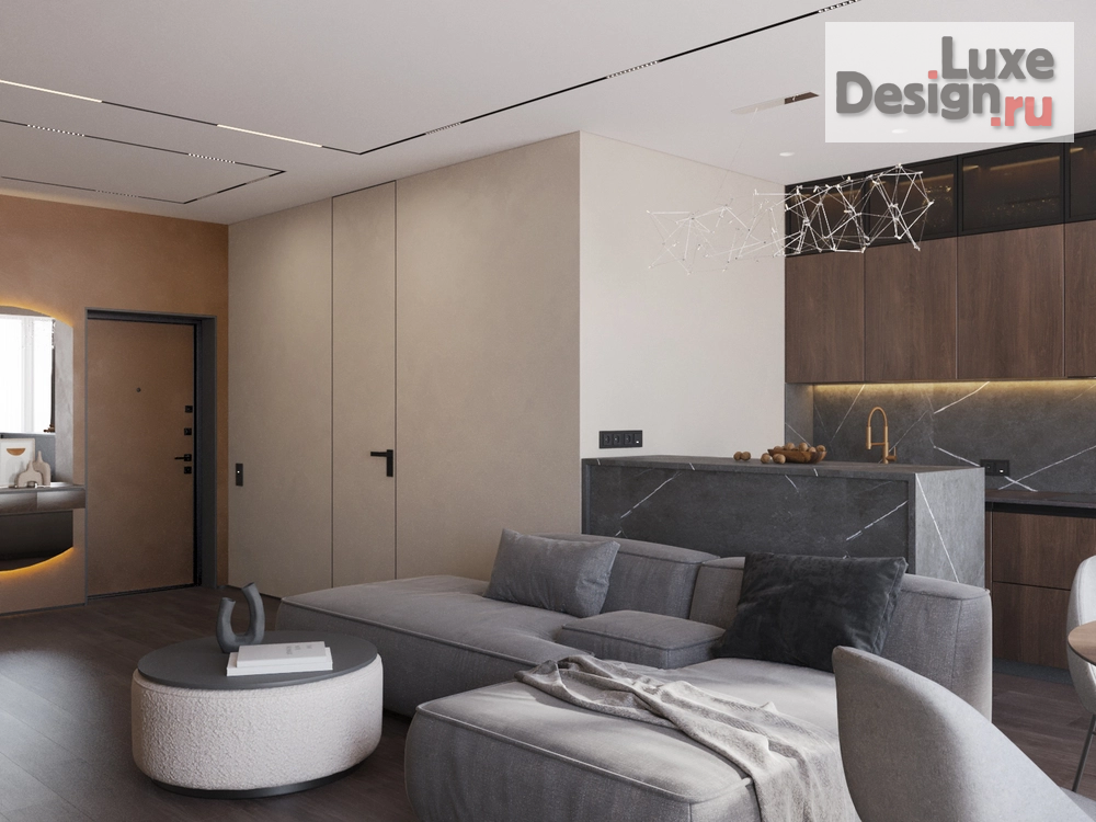 Дизайн интерьера двухкомнатной квартиры "2-х комн. квартира студия" (фото 6)