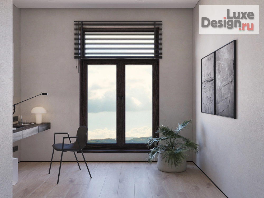 Дизайн интерьера комнаты "Дизайн рабочий кабинет." (фото 1)