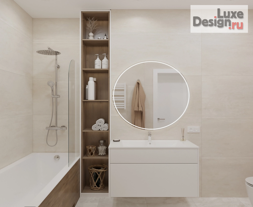 Дизайн интерьера трехкомнатной квартиры "ЖК Виноград 3-х комн. Квартира " (фото 14)