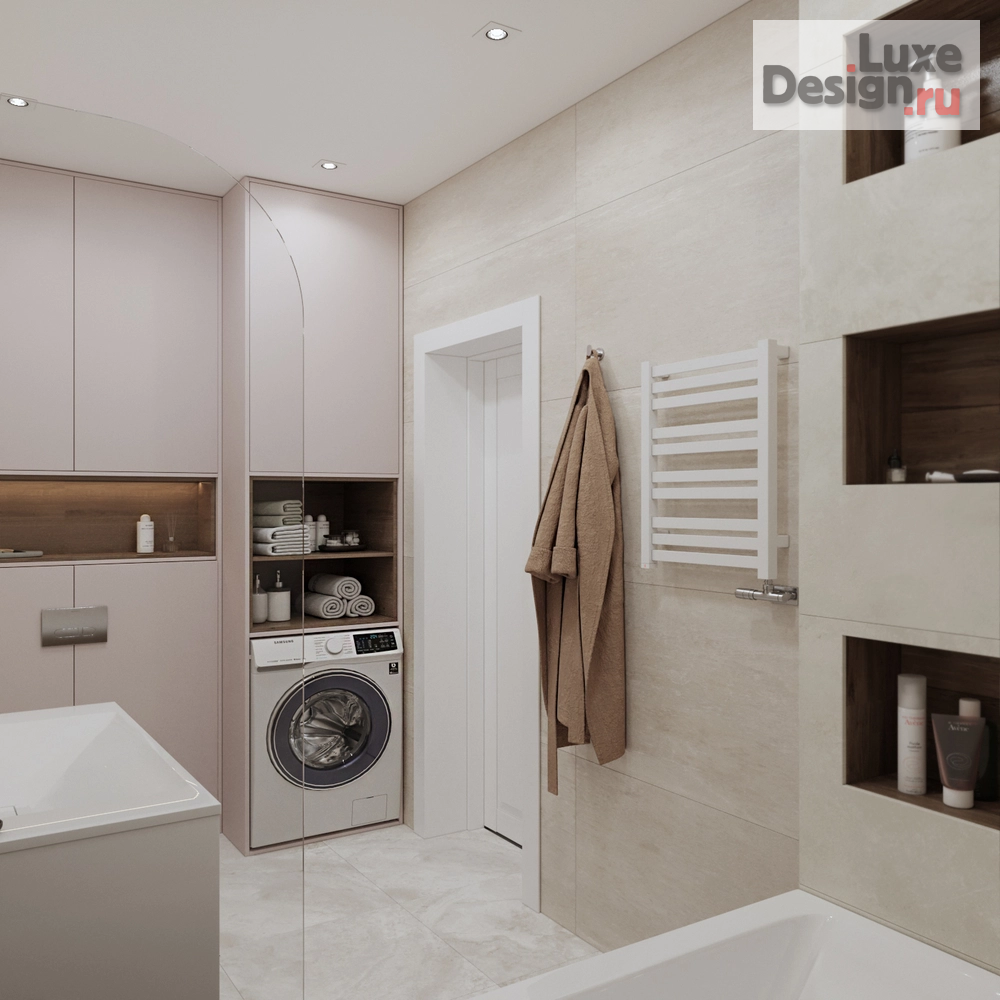 Дизайн интерьера трехкомнатной квартиры "ЖК Виноград 3-х комн. Квартира " (фото 16)