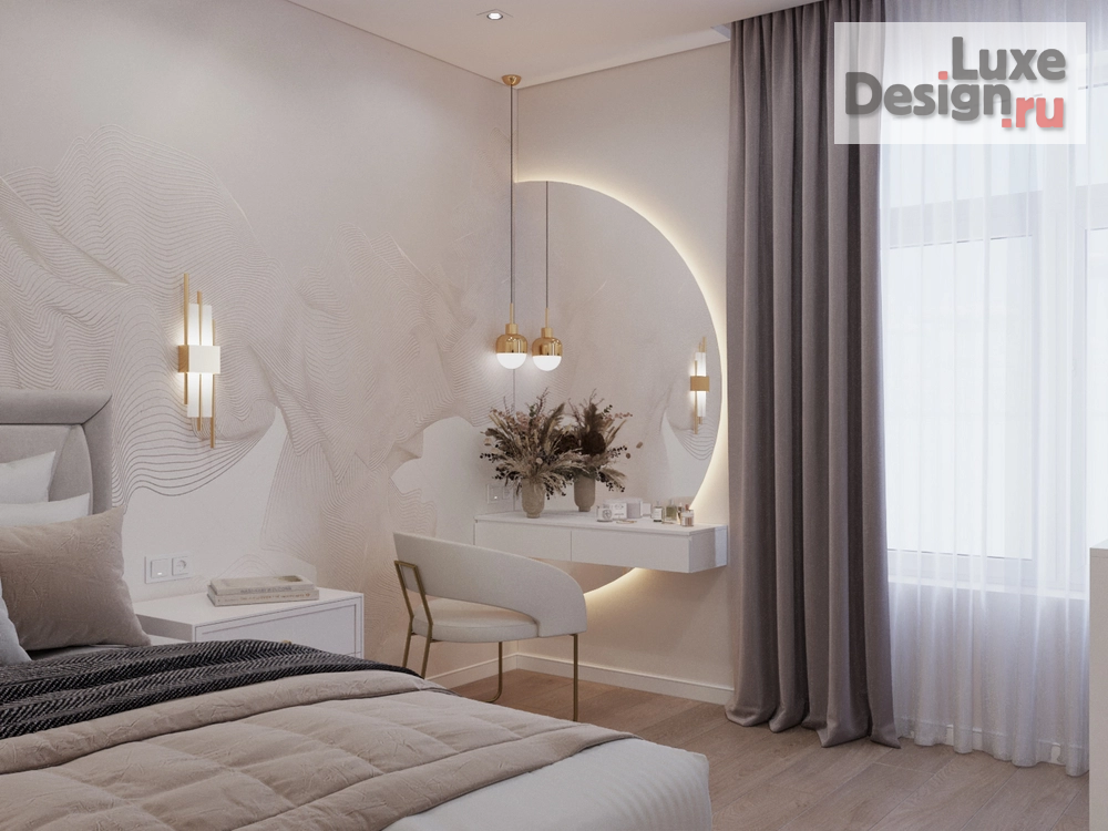 Дизайн интерьера трехкомнатной квартиры "ЖК Виноград 3-х комн. Квартира " (фото 19)