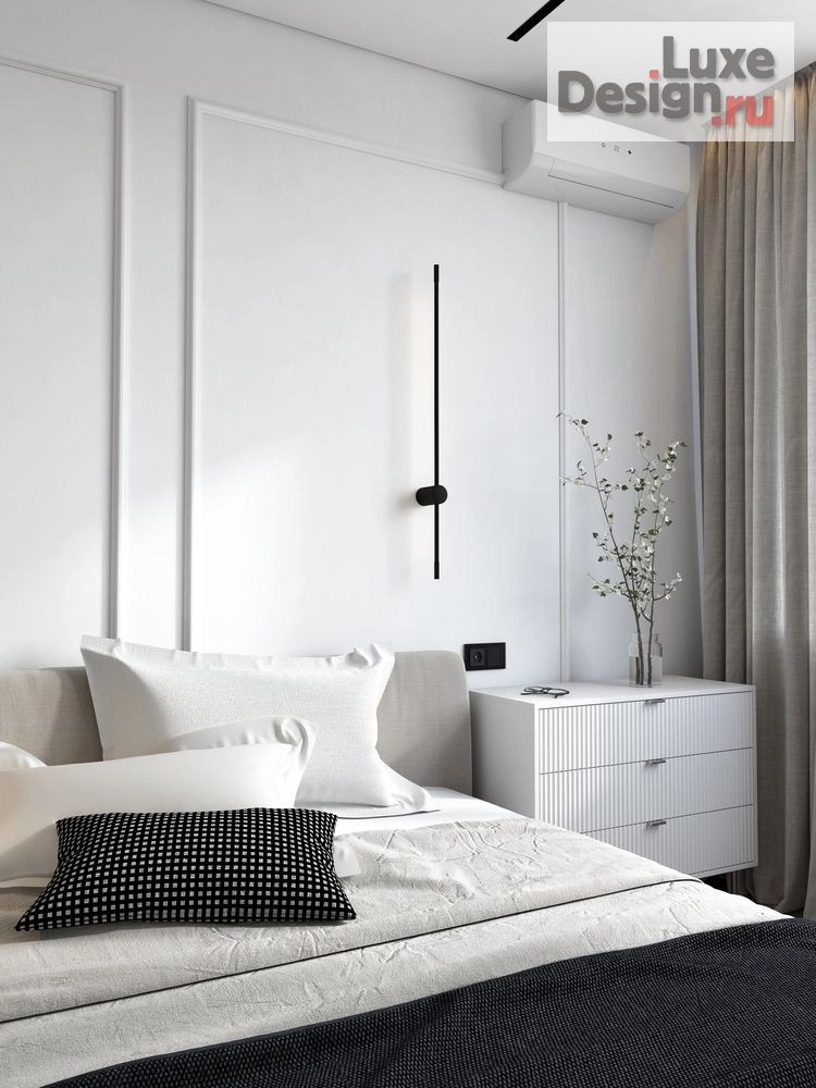 Дизайн интерьера спальни "Спальня, санузел и маленький гардероб" (фото 7)