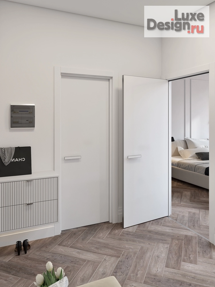 Дизайн интерьера однокомнатной квартиры "Куня, прихожая и балкон в однокомнатной квартире" (фото 11)