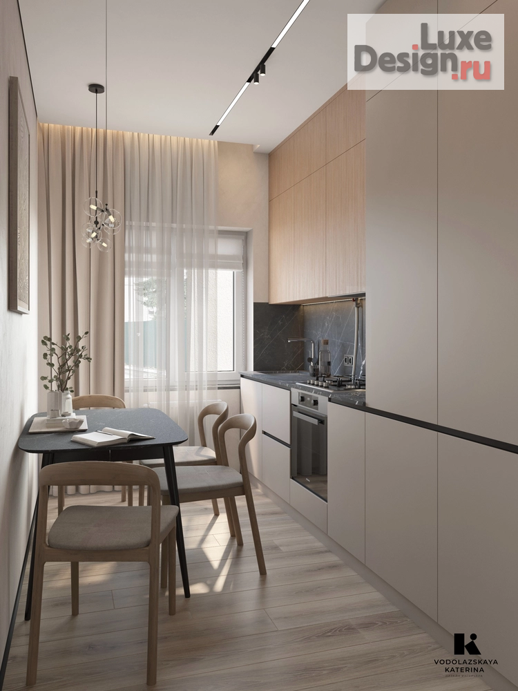 Дизайн интерьера кухни "Кухня и прихожая в очень маленькой квартире" (фото 1)