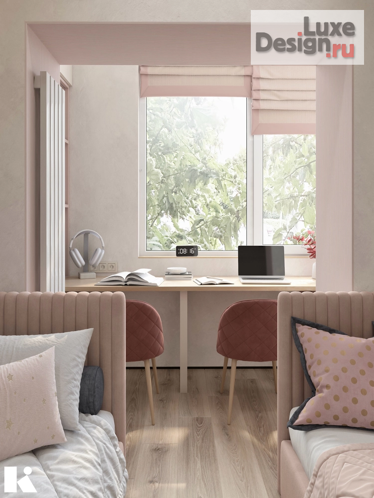 Дизайн интерьера детской "Детская для девочек" (фото 5)