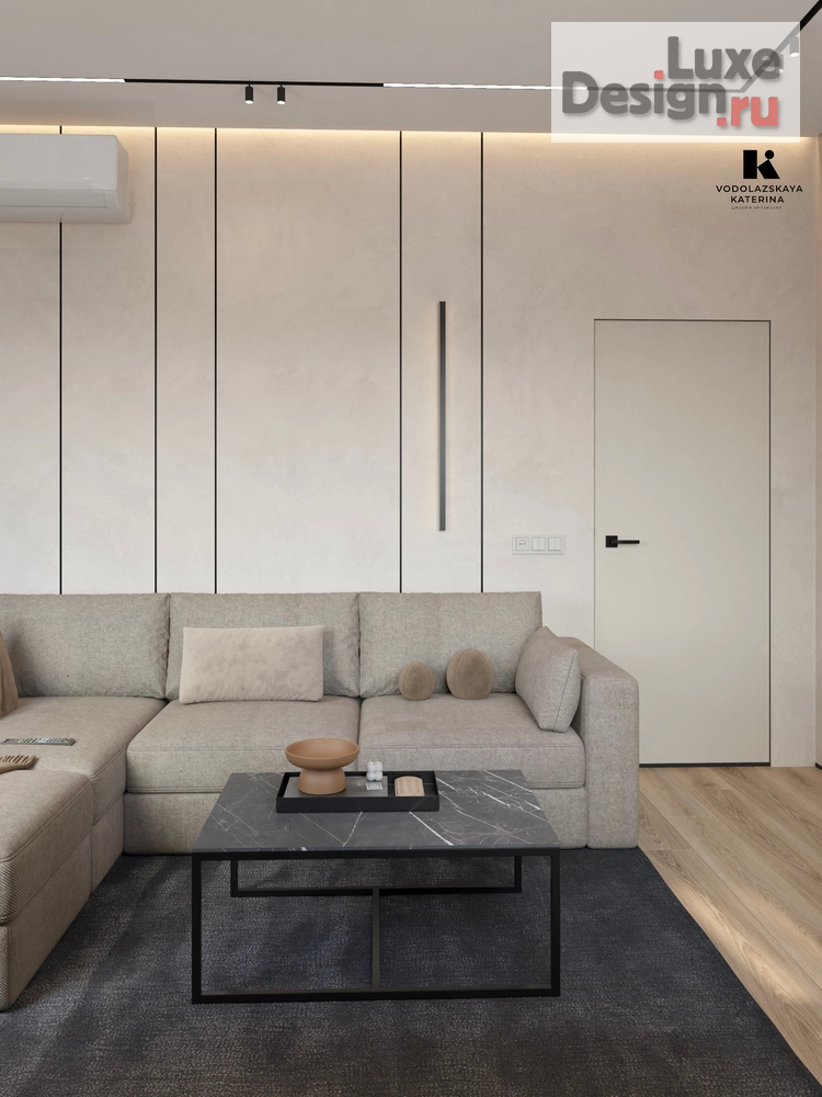 Дизайн интерьера спальни "Спальня и гостиная и санузел" (фото 1)