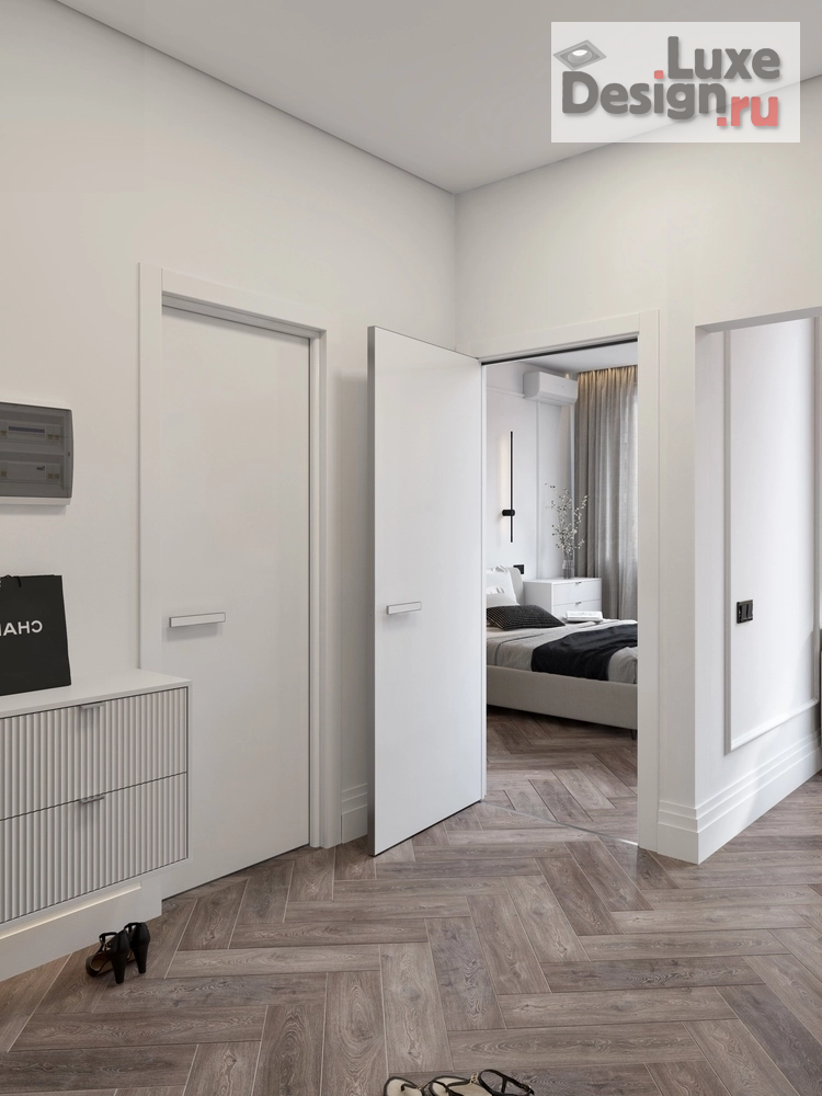 Дизайн интерьера однокомнатной квартиры "Куня, прихожая и балкон в однокомнатной квартире" (фото 14)