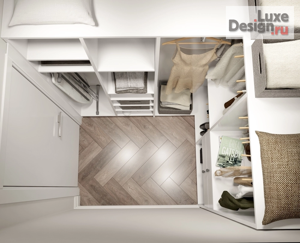 Дизайн интерьера спальни "Спальня, санузел и маленький гардероб" (фото 13)