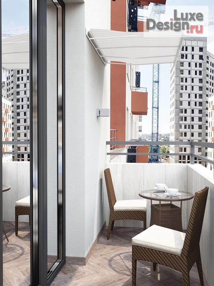 Дизайн интерьера однокомнатной квартиры "Куня, прихожая и балкон в однокомнатной квартире" (фото 15)