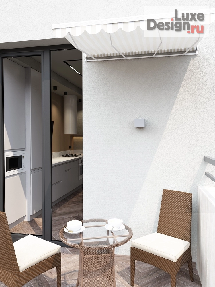 Дизайн интерьера однокомнатной квартиры "Куня, прихожая и балкон в однокомнатной квартире" (фото 16)