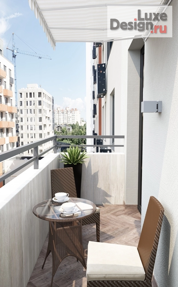 Дизайн интерьера однокомнатной квартиры "Куня, прихожая и балкон в однокомнатной квартире" (фото 17)