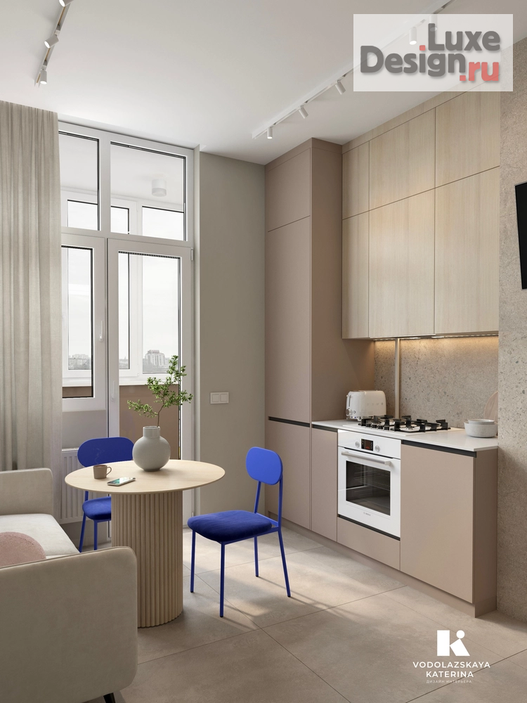 Дизайн интерьера однокомнатной квартиры "Дизайн однокомнатной квартиры под сдачу" (фото 2)