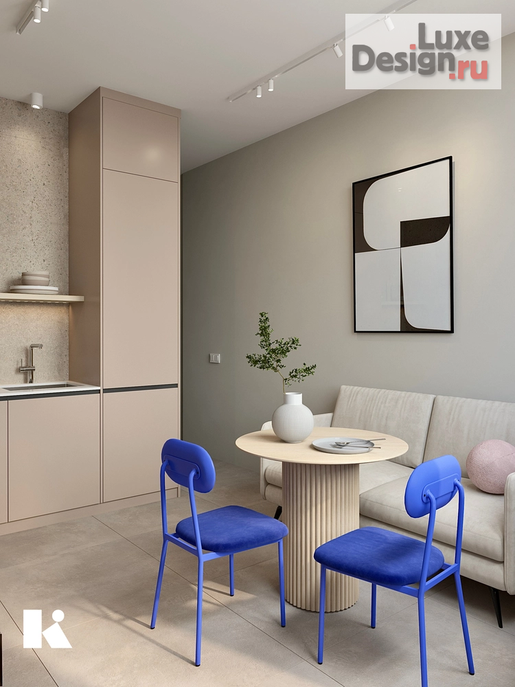 Дизайн интерьера однокомнатной квартиры "Дизайн однокомнатной квартиры под сдачу" (фото 4)