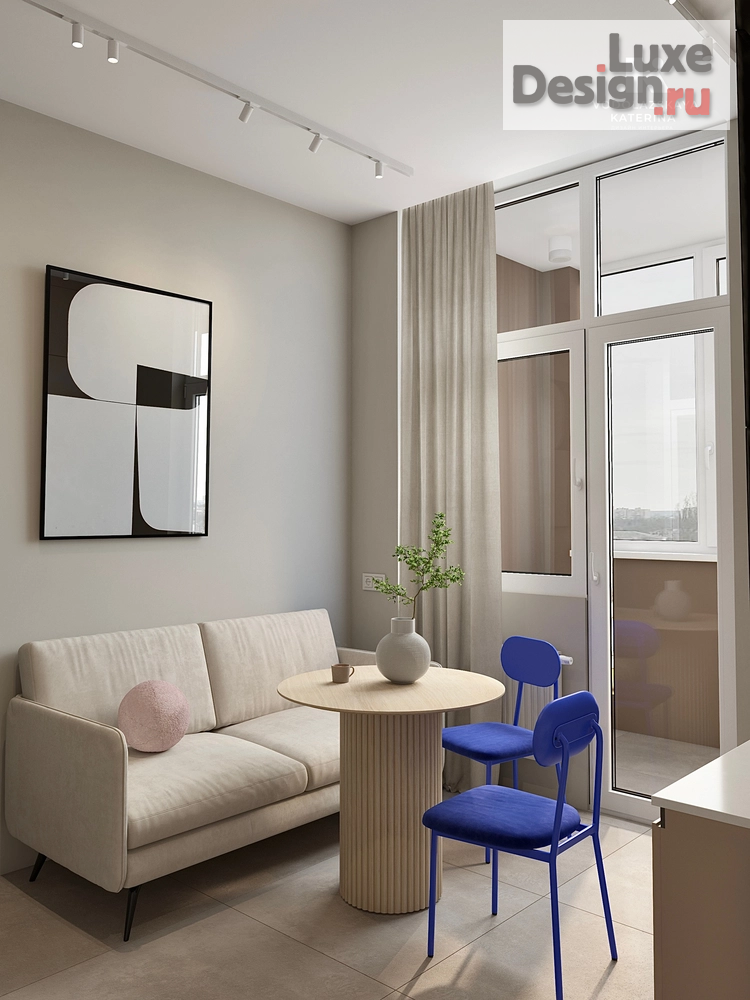 Дизайн интерьера однокомнатной квартиры "Дизайн однокомнатной квартиры под сдачу" (фото 6)