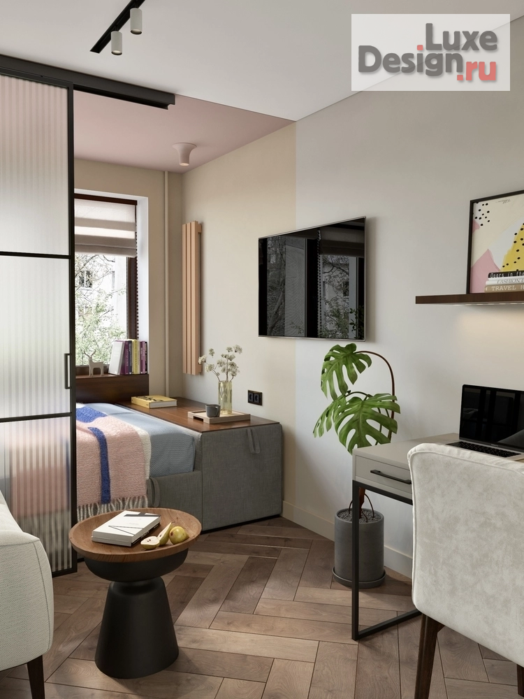 Дизайн интерьера детской "Спальня школьницы старших классов" (фото 2)