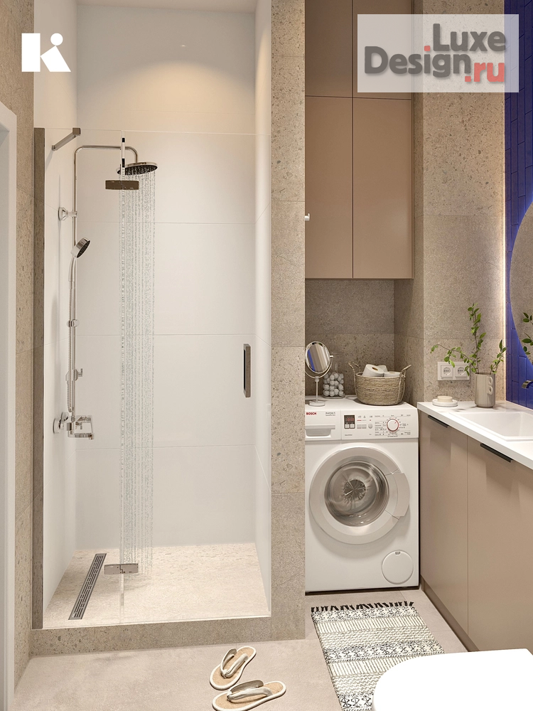 Дизайн интерьера однокомнатной квартиры "Дизайн однокомнатной квартиры под сдачу" (фото 10)