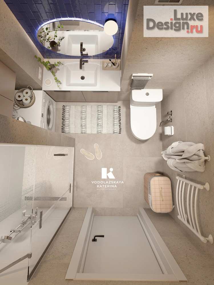 Дизайн интерьера однокомнатной квартиры "Дизайн однокомнатной квартиры под сдачу" (фото 11)