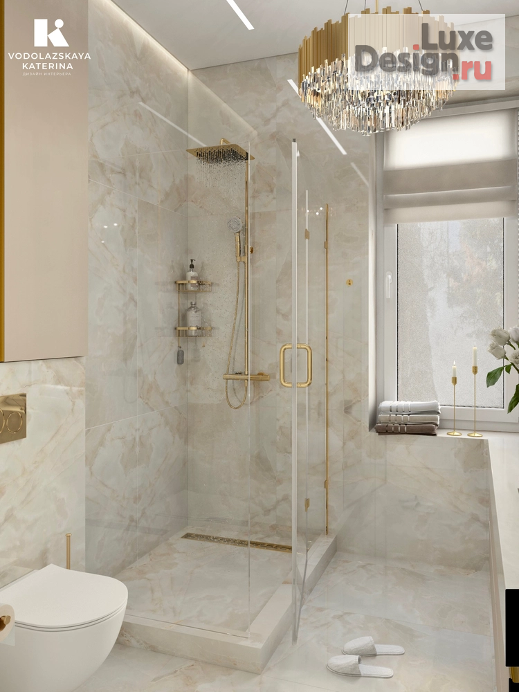 Дизайн интерьера ванной "Роскошный санузел в частном доме" (фото 4)
