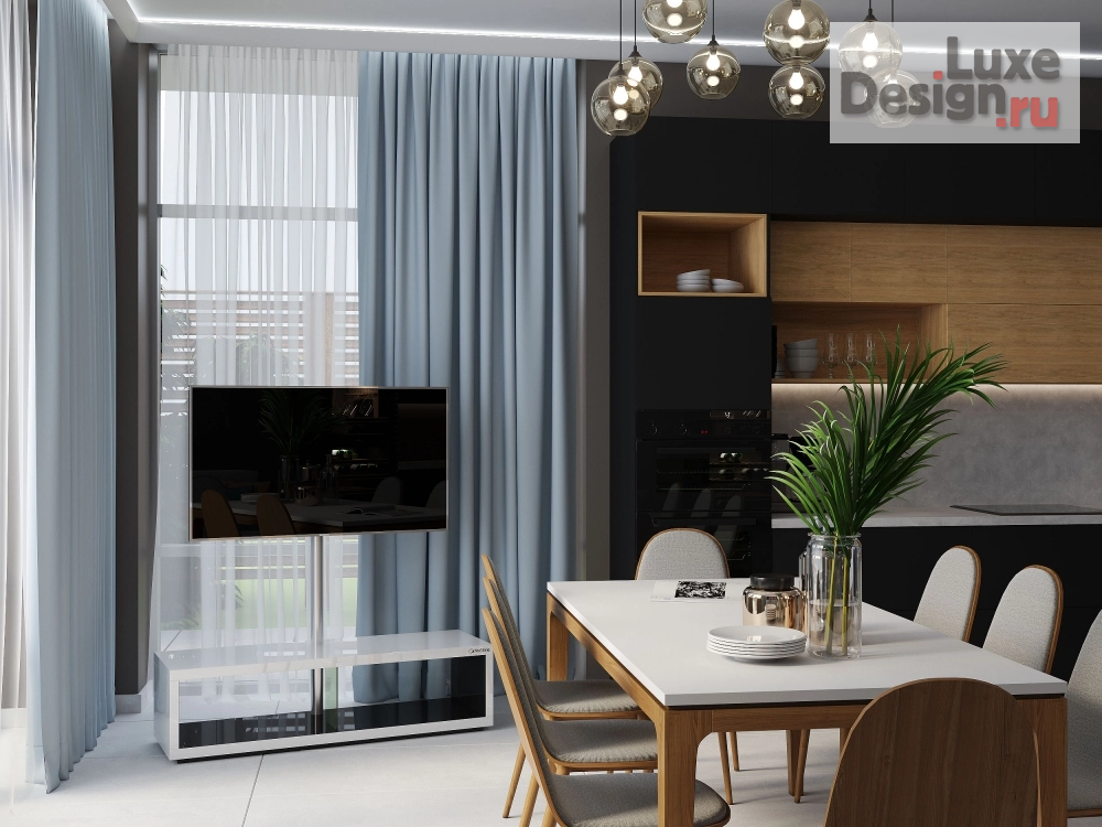 Дизайн интерьера частного дома "Городской дом" (фото 2)