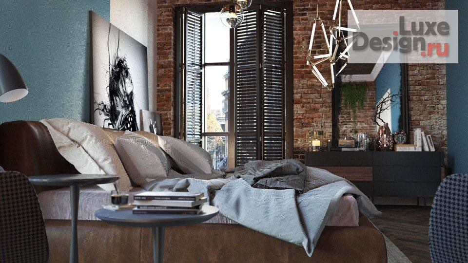 Дизайн интерьера квартиры студии "Стильный лофт design by VITTAGROUP STUDIO" (фото 5)