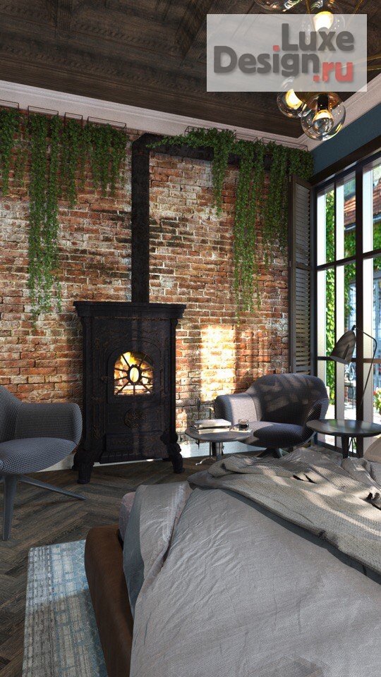 Дизайн интерьера квартиры студии "Стильный лофт design by VITTAGROUP STUDIO" (фото 3)