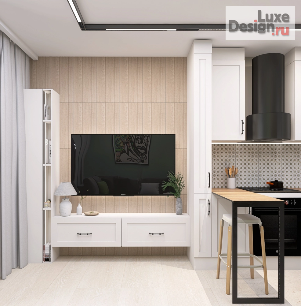 Дизайн интерьера двухкомнатной квартиры "Квартира для молодой семьи из 3 человек" (фото 8)