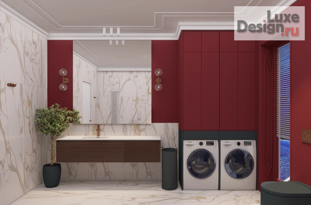 дизайн интерьера санузла "Санузел в частном доме в Ялте" (фото 1)