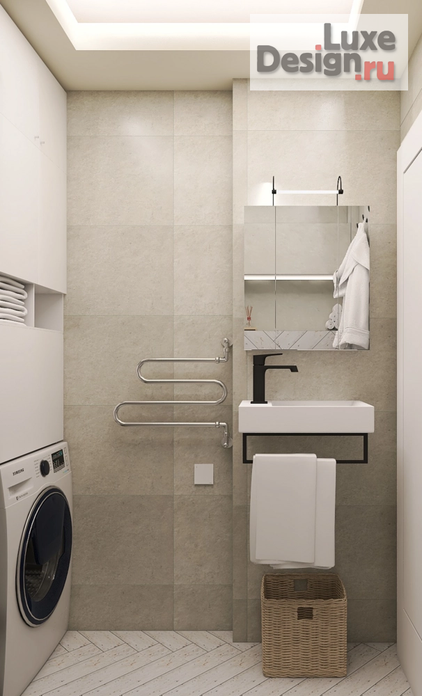 Дизайн интерьера однокомнатной квартиры "Квартира в "хрущёвке" для молодой пары" (фото 3)