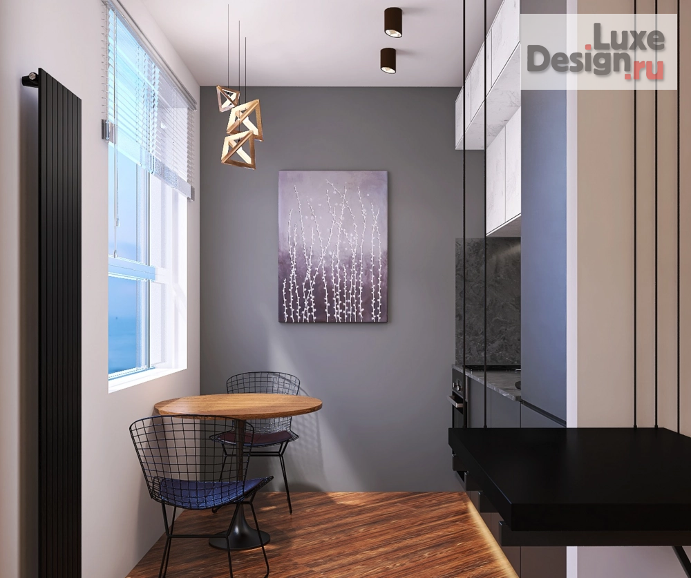 Дизайн интерьера однокомнатной квартиры "Квартира для мужчины в Сант-Петербурге" (фото 2)