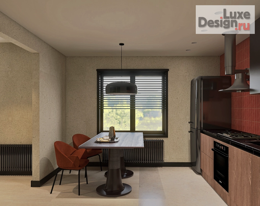 Дизайн интерьера трехкомнатной квартиры "Квартира для мужчины в Москве" (фото 2)