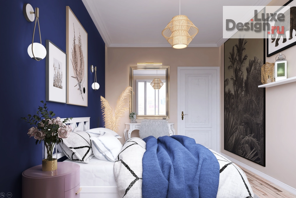 Дизайн интерьера двухкомнатной квартиры "Квартира для творческой девушки в Москве" (фото 2)