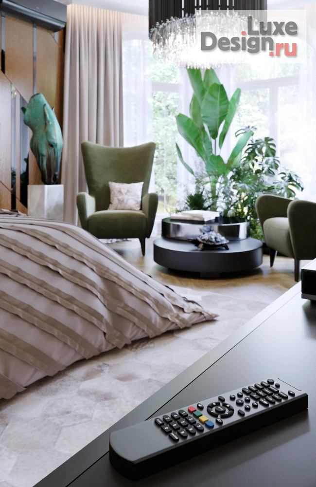 Дизайн интерьера загородного дома "Спальня" (фото 3)