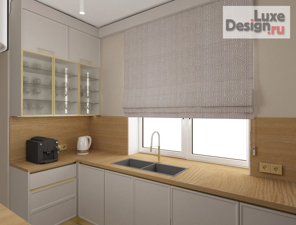 Дизайн интерьера коттеджа "Дизайн кухни-гостиной " (фото 3)