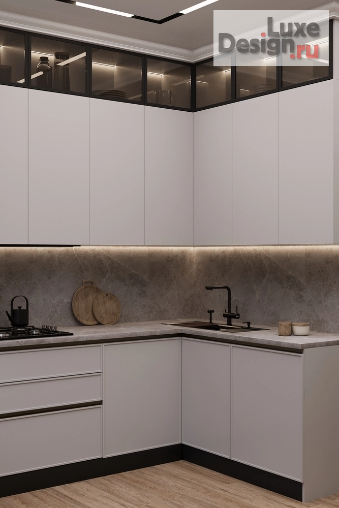 Дизайн интерьера трехкомнатной квартиры "Кухня в г. Севастополь" (фото 4)