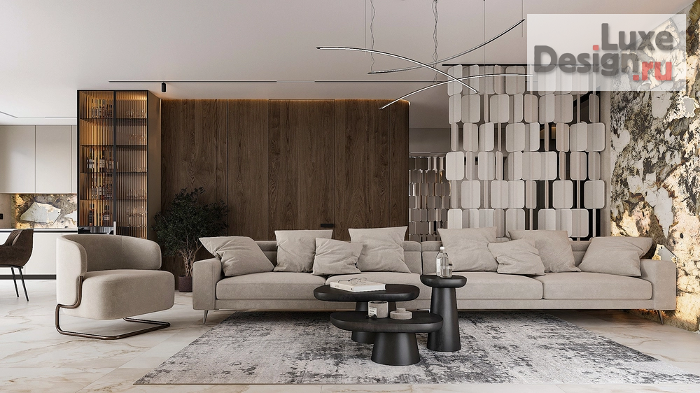 Дизайн интерьера двухкомнатной квартиры "Квартира ЖК Любимый в г.Алупка" (фото 1)