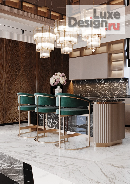 Дизайн интерьера столовой "Дом 600 м2 Коттеджный поселок Gaspra Life" (фото 1)