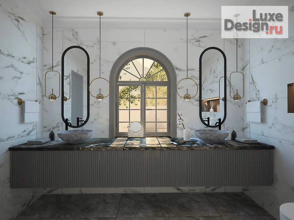 Дизайн интерьера частного дома "Санузел в частном доме" (фото 3)