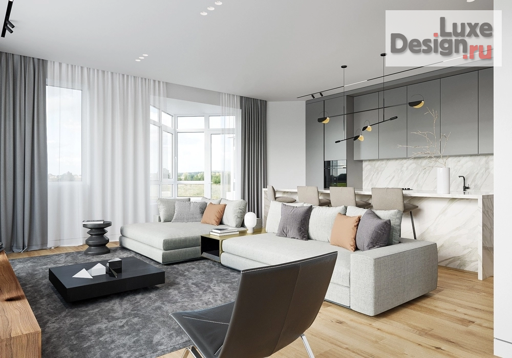 Дизайн интерьера пентхауса "ПЕНТХАУС ГОРОДСКОЙ ОАЗИС" (фото 4)